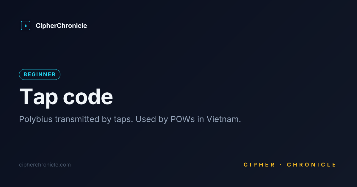 Tap Code Translator — Decode the Knock / POW Code Online